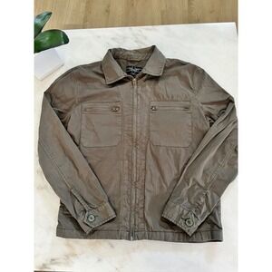 Liverpool‎ Los Angeles Olive Green Full Zip Jacket Utility Pockets Mens Size